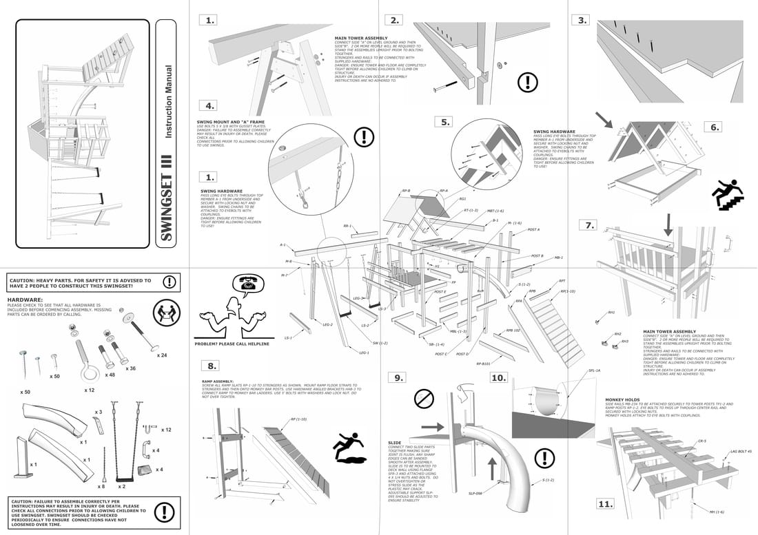 illustration of complex foldout instructions